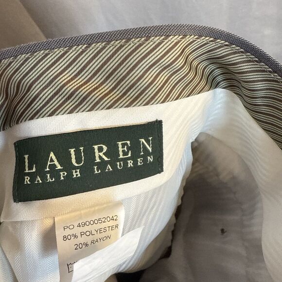 Lauren Ralph Lauren Mens Classic Fit Grey Dress Pants Size 34 X 32 Preowned - Picture 12 of 16